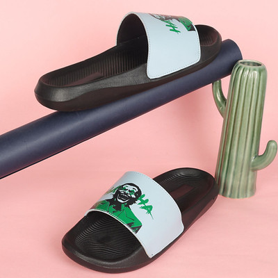 Shoe Mate Men Slides(Blue , 6)