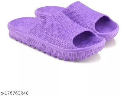 SUNINOW Women Slides(Purple , 7)