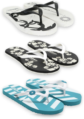 diano Women Flip Flops(Multicolor , 7)