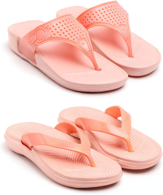 GENVE Women Flip Flops(Multicolor , 6)