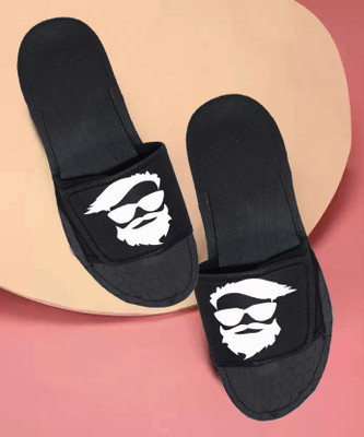 KANEGGYE Men Slides(Black , 7)