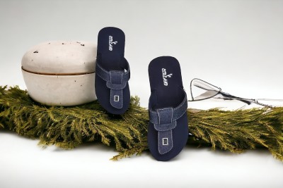 yashve Women Slippers(Navy , 6)