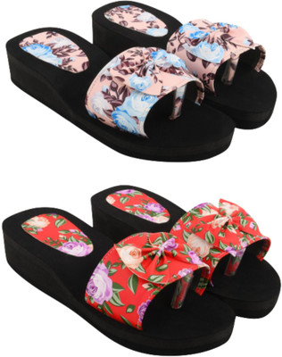SHIPEE Women Slides(Multicolor , 6)