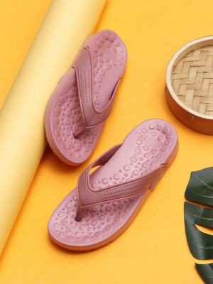 TAFFRAL Women Trending Stylish Lightweight Comfort Slipper Flip Flops(Purple , 7)