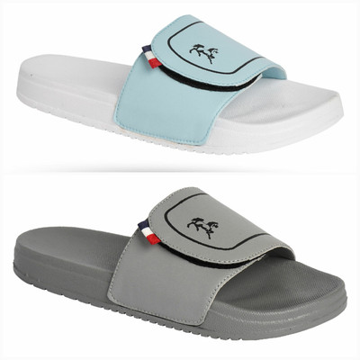 PERY-PAO Men Slides(Multicolor , 7)