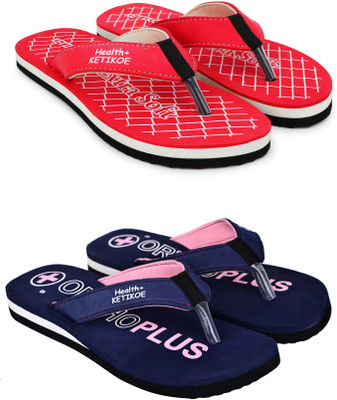 WALKUM Women Slippers(Multicolor , 6)