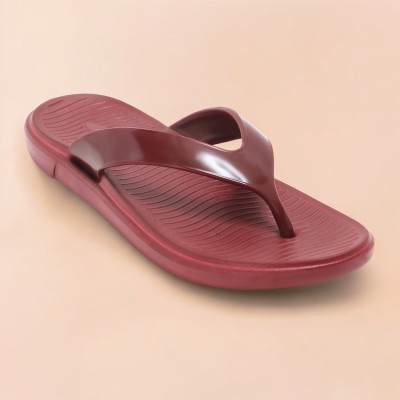 Begone Women Flip Flops(Maroon , 7)