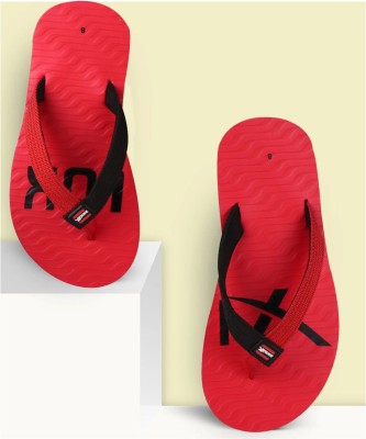 Elevarse Men Flip Flops(Red , 10)