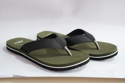 xstar Men Flip Flops(Green, Black , 11)