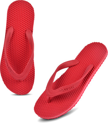 SKYLARK Men Slippers(Red , 10)