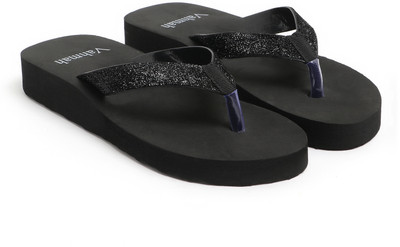VAHMAH Women Slippers(Black , 8)
