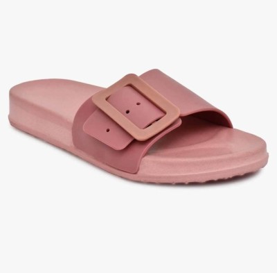 LNT FASHION Women Slides(Pink , 4)