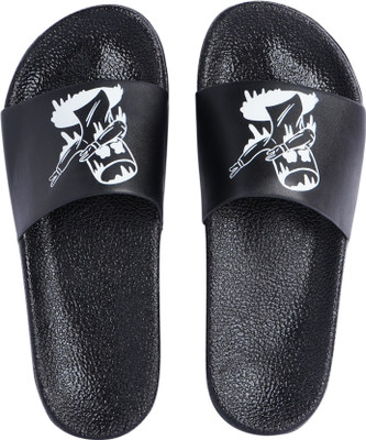 PERY-PAO Men Slides(Black , 11)