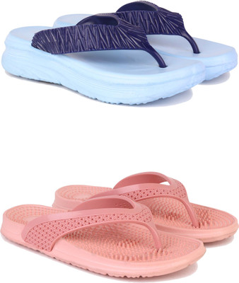 DRACKFOOT Women Slippers(Blue , 7)