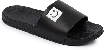 SIMSAN Men Slides(Black , 7)