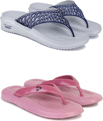 DRACKFOOT Women Slippers(Grey , 6)