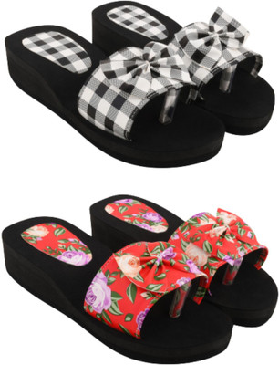 SHIPEE Women Slides(Multicolor , 6)
