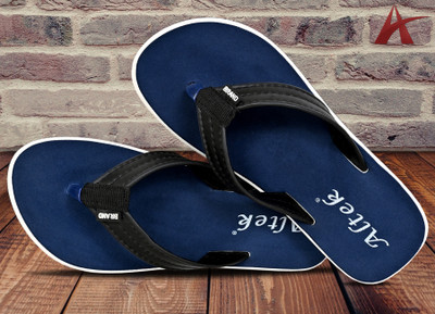 Altek Men Flip Flops(Navy , 8)