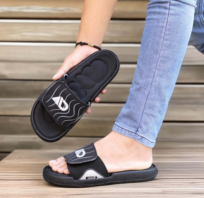 aadi Men Slides(Black , 10)
