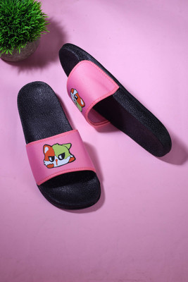 Tzen Women Slides(Pink , 6)