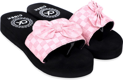 CIBEK Women Slides(Black , 4)