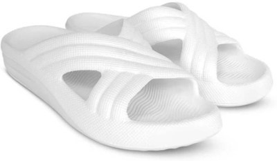 LNT FASHION Men Slides(White , 7)
