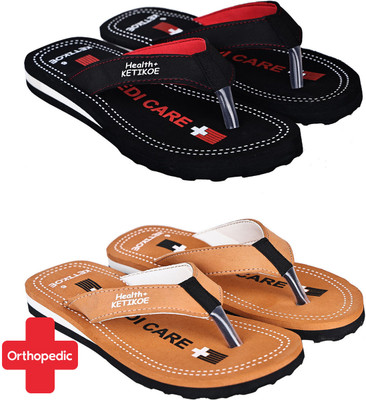 KETIKOE Women's Slipper Ortho-Care Trending Colorful Printed Chappal (Pack of 1) Slippers