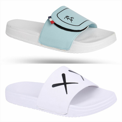 PERY-PAO Men Slides(Multicolor , 8)