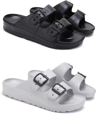 DRACKFOOT Men Slides(Grey , 6)