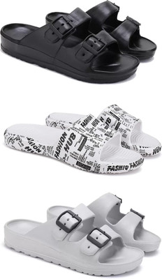 DRACKFOOT Men Slides(Grey , 8)