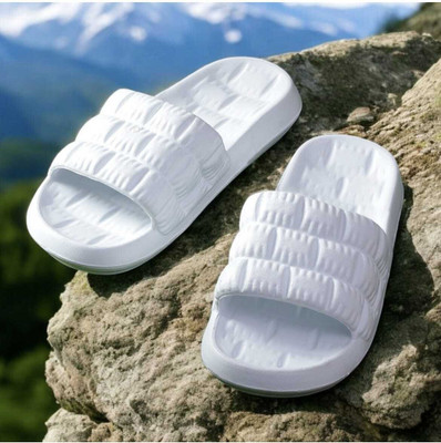 Ambit Shoe Men Slides(White , 8)