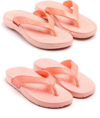 GENVE Women Flip Flops(Multicolor , 8)