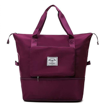 Melodies Emart Large Capacity Folding Travel Lightweight Waterproof Small Travel Bag  - Large(Purple)