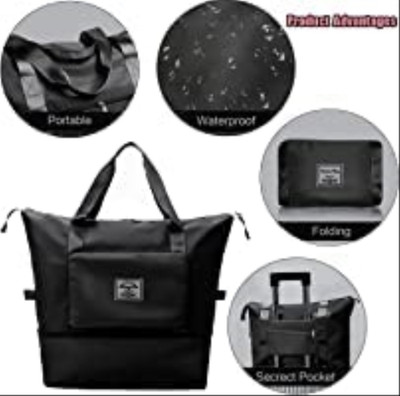 StellaMart Large Capacity Folding Travel Lightweight Waterproof Small Travel Bag  - Large(Multicolor)