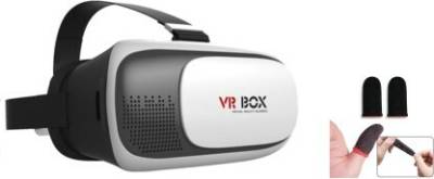 SMartOnline Virtual Reality 3D Video Glasses VR Headset White Color (Smart Glasses)_V23