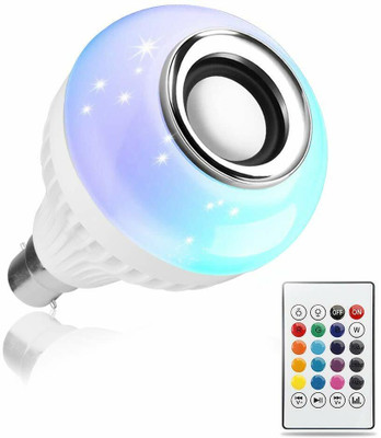 AVIKA Smart Color Changing Bluetooth Speaker LED Music Light Bulb with Remote Control 3 W Bluetooth Party Speaker(White, Stereo Channel)