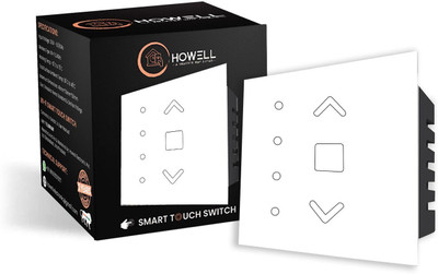 Howell Smart Touch Switch Fan Regulator, Wi-Fi Enabled Work With Alexa, Google & Siri Smart Switch(White)