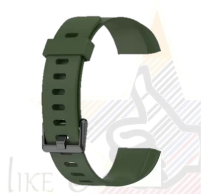 Like Star OriginalLook Strap For Realme Smart Band Strap RMA-183 With Metal Buckle Smart Band Strap(Green)