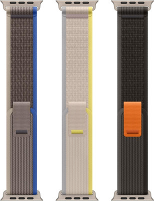 DARKFIT Trail Loop Bands/Straps Compatible with Watch 49mm 46mm 45mm 44mm 42mm, Adjustable Velcro Premium Strap for iWatch Ultra & Ultra 2 Series SE 10 8 7 6 5 4 3 2 1. (Only 2 Pcs Trail Loop Strap, Watch NOT Included) Smart Watch Strap (Black, Blue) Smart Watch Strap(Mullti Color)