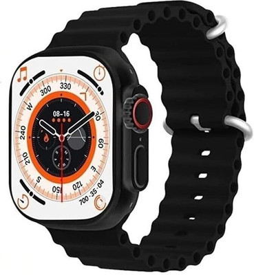 NIKHILX T800 Ultra Edition smart watch- Smartwatch(Orange Strap, Free size)