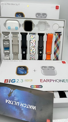 Hectic New COMBO Ultra with 7 straps earbuds calling notification 100+ watch faces Smartwatch(Multicolour Strap, 49)