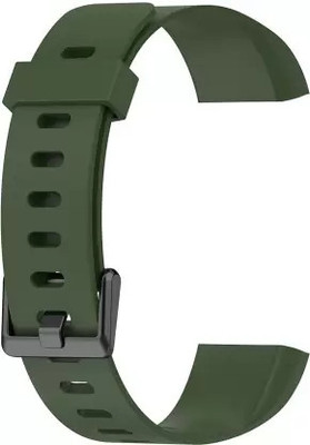 Like Star OriginalLook Strap For Realme Smart Band Strap RMA-183 With Metal Buckle Smart Band Strap(Green, Grey)