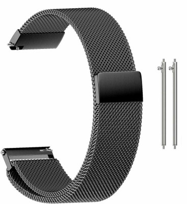 KHR Watch Strap Magnetic Loop For Amazfit GTR 4 Metal Chain Smart Watch Strap(Black)