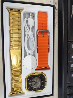 SIACART Golden Edition Bracelet Strap SmartWatch BT Calling S18 Smartwatch(No Strap, Free Size)