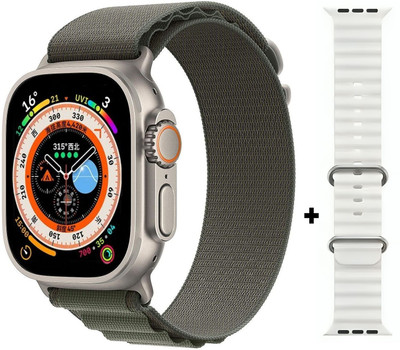 StyCon T900 ultra,Series 8, Bluetooth Calling with free white strap Smartwatch(Black Strap, Free Size)