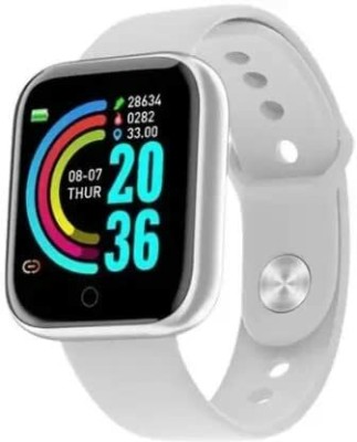 Diksha Smart Watch D20 Touch Screen Smartwatch(White Strap, 1)