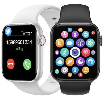 SIACART Largest AMOLED Display,Bluetooth Calling AI Assistant I9 Pro Max Smartwatch(Black Strap, Free Size)