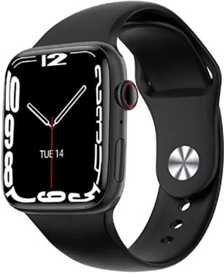 VYGHA COLLECTION T55 Men and Women Smart Watch Series 7 Bluetooth Calling Fitness tracker black Smartwatch(Black Strap, Free Size)