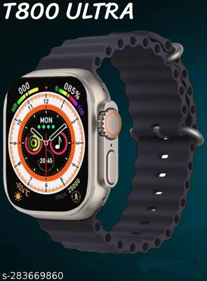 IMMUTABLE T800 Ultra Bluetooth Calling Smart Watch Black edcew15 Smartwatch(black Strap, free)