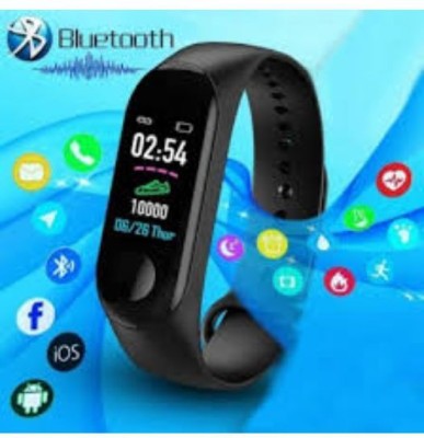 Clairbell BTB_108B_M3 Smart band Smartwatch(Black Strap, Free Size)